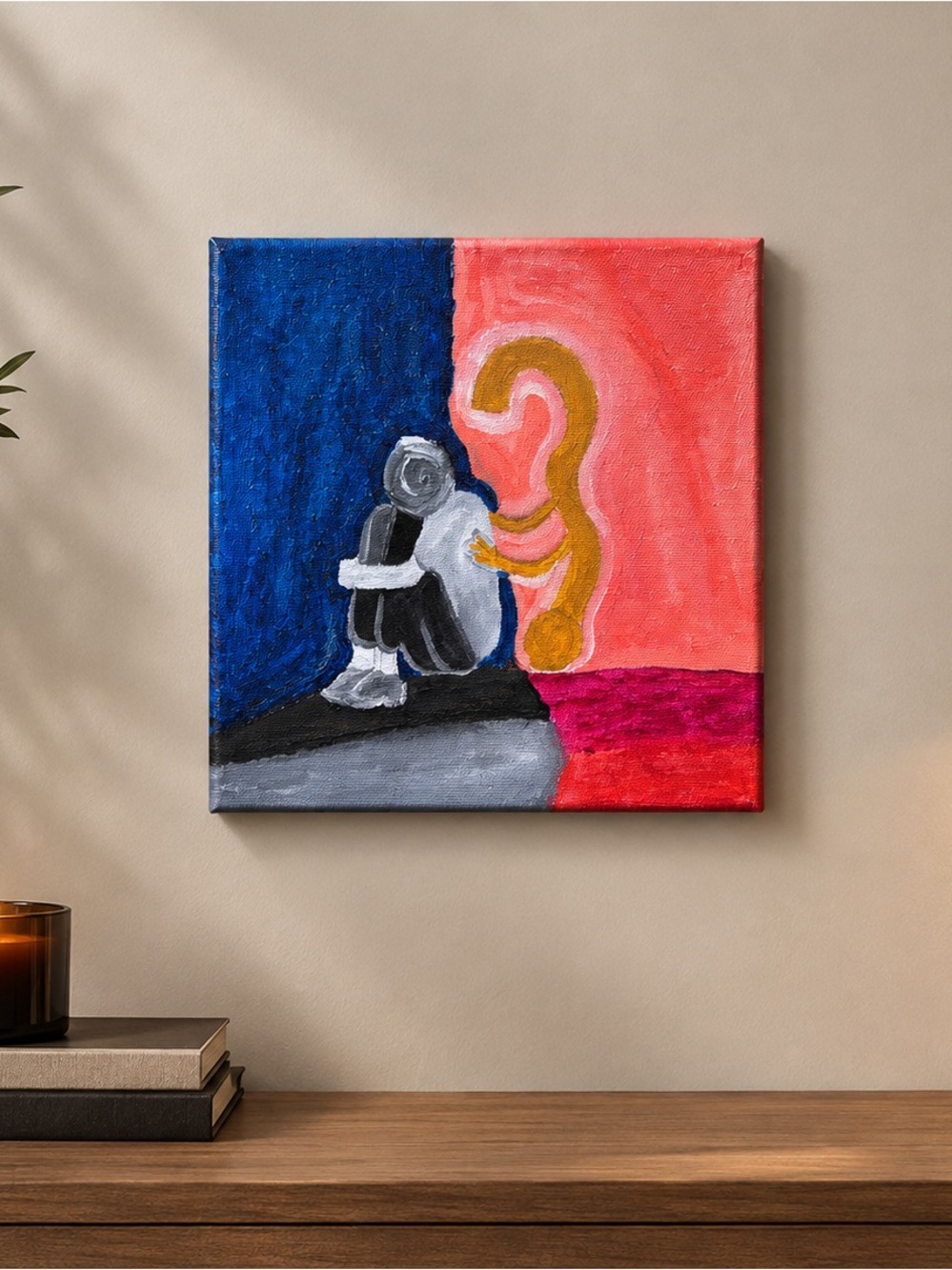 Original Oil Painting 8x10 Abstract Wall Art